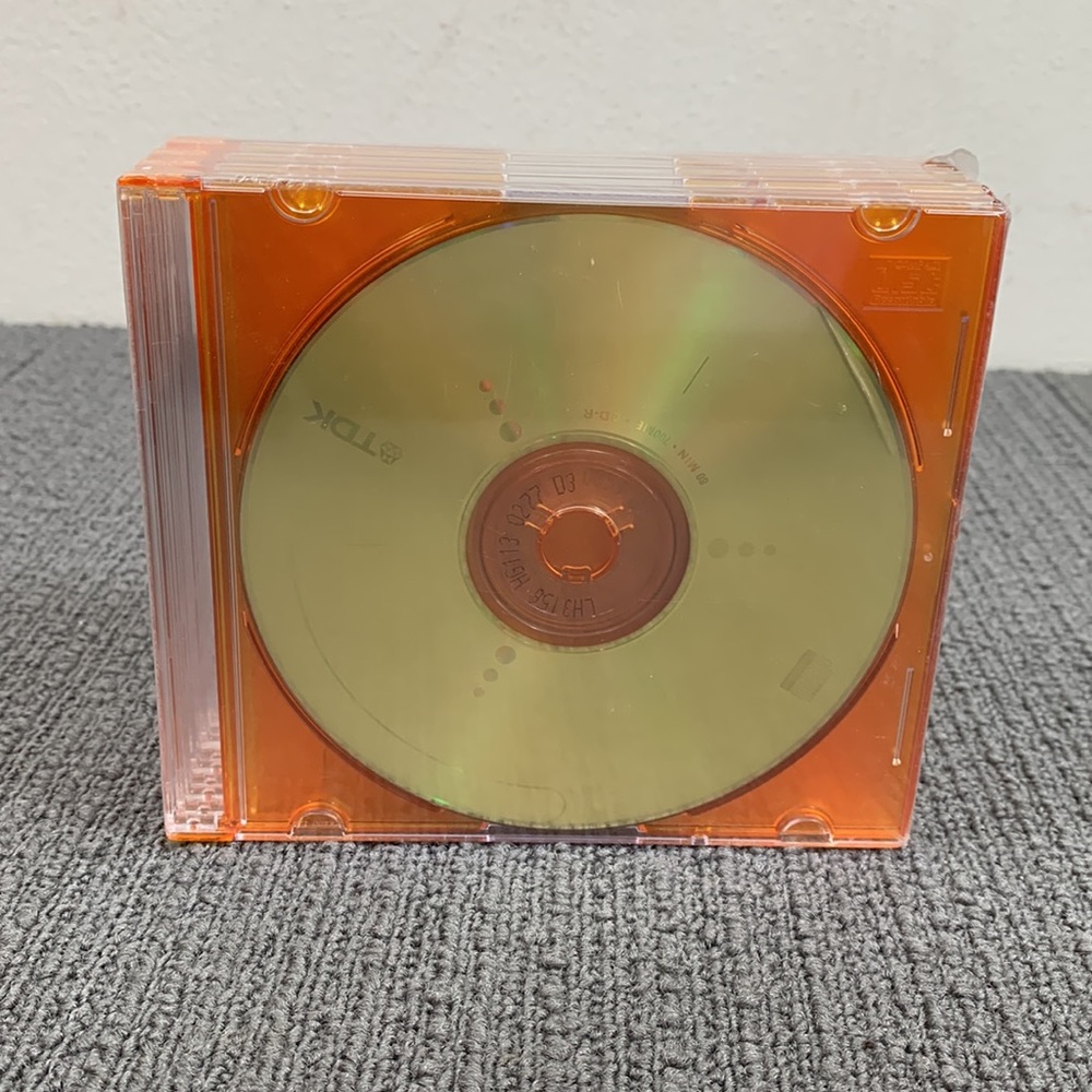 10 Pack TDK CD-R Recordable Compact Disc 80 min 700MB Slim Case New Sealed